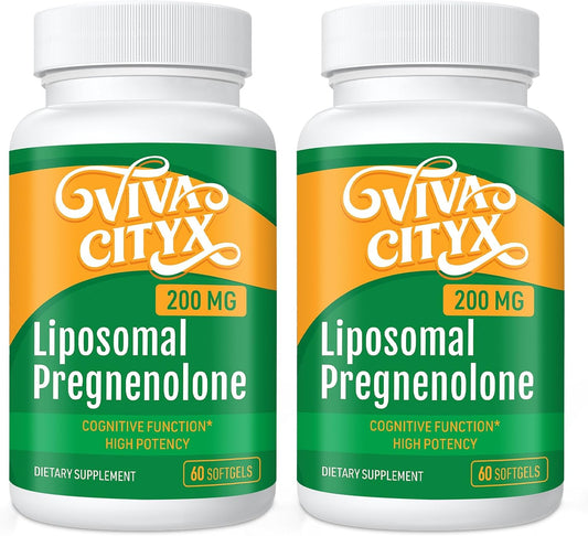 High Absorption 200 mg Pregnenolone Capsules for Memory and Focus | Wild Yam Extract | Gluten-Free, Non-GMO | 120 Count