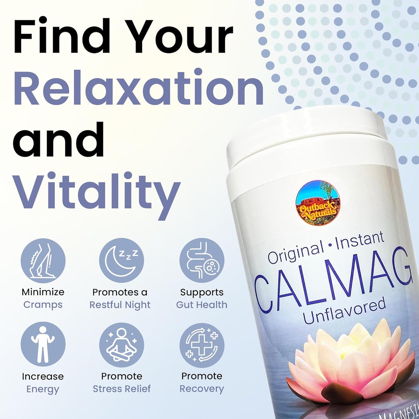 High Absorption 2:1 CalMag Calcium and Magnesium Citrate Powder for Stress Relief, Sleep, and Bone Strength - Unflavored Mineral Drink - 16.5 oz