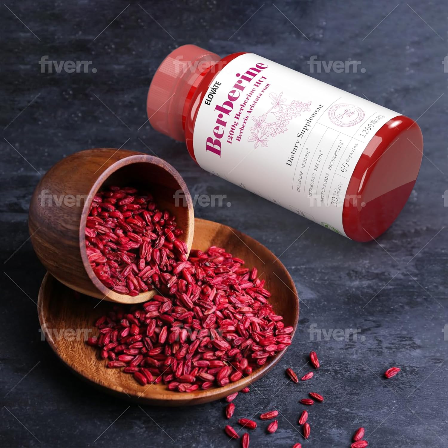 High Absorption Berberine HCl Supplement - 1200mg Berberis Aristata for Metabolic & Cardiovascular Support - 60 Capsules - BoostGo Australia