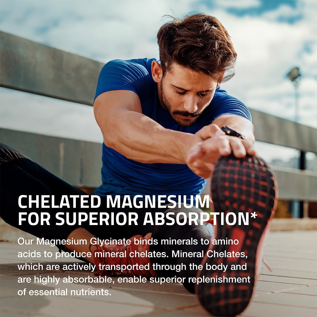 High Absorption Bronson Magnesium Glycinate 200 MG Chelated Capsules - 360 Vegetarian, Non-GMO, Gentle on Stomach