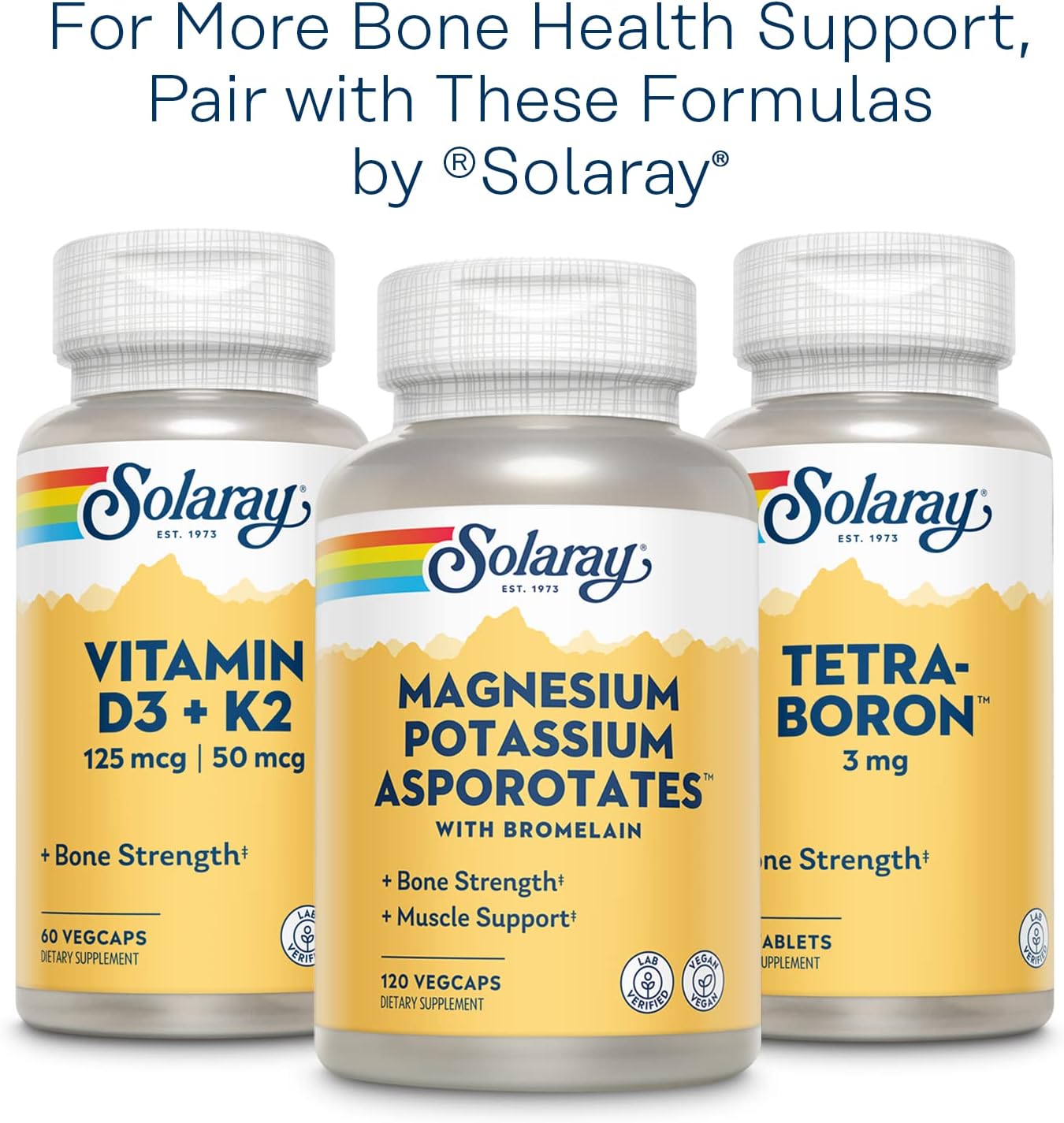 High Absorption Calcium & Magnesium Citrate 2:1 Ratio with Vitamin D-3 - 180 Capsules for Healthy Bones, Muscles, and Nervous System Support