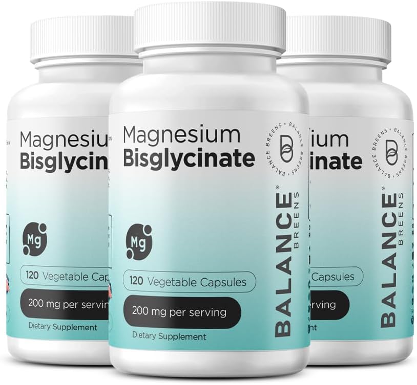 High Absorption Chelated Magnesium Bisglycinate Capsules - 200mg, 120 Vegan Capsules for Heart Health, Muscle Cramps, Bone Health & Mood Support