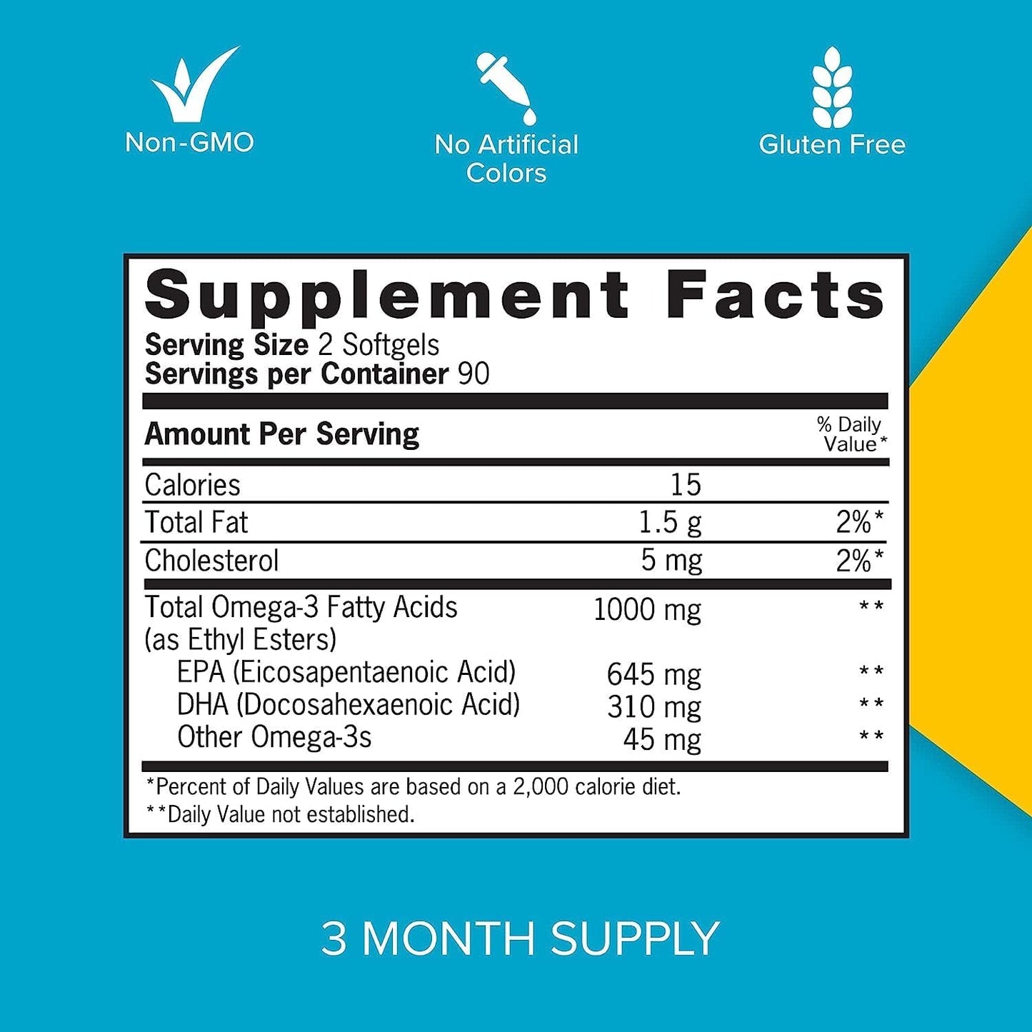 High Absorption CoQ10 200mg Softgels + Omega 3 Fish Oil Mini Softgels - 2 Month Coenzyme Q10 Supply, 60 Count + 3 Month Omega 3 Supply, 180 Count