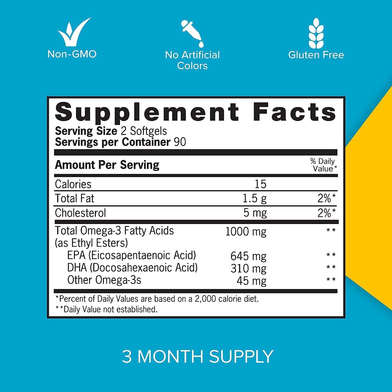 High Absorption CoQ10 200mg Softgels + Omega 3 Fish Oil Mini Softgels - 2 Month Coenzyme Q10 Supply, 60 Count + 3 Month Omega 3 Supply, 180 Count