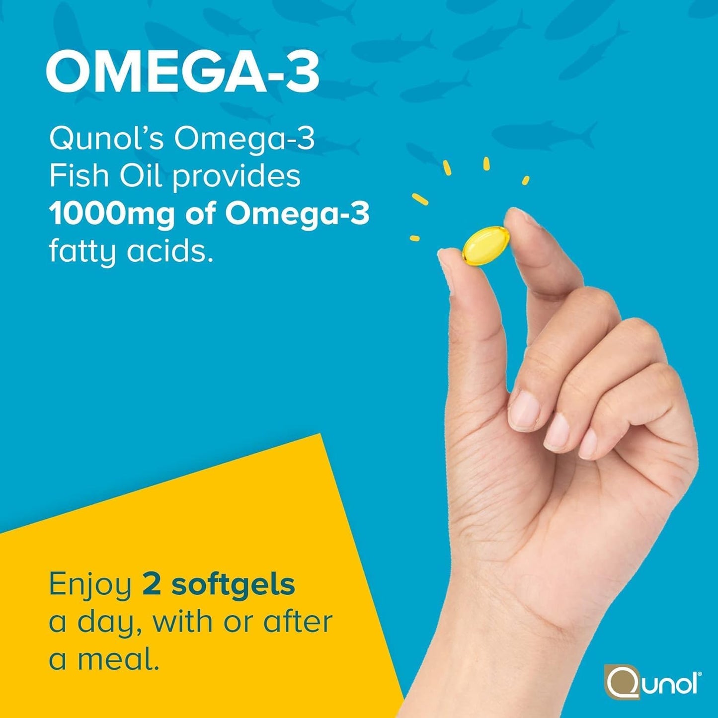 High Absorption CoQ10 200mg Softgels + Omega 3 Fish Oil Mini Softgels - 2 Month Coenzyme Q10 Supply, 60 Count + 3 Month Omega 3 Supply, 180 Count