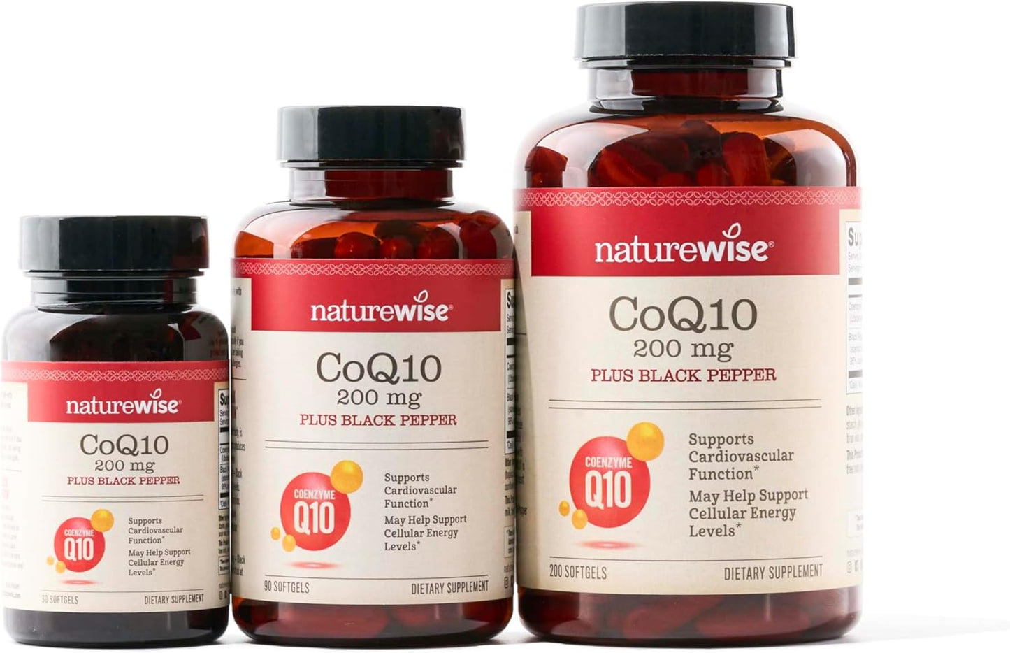 High Absorption CoQ10 200mg Softgels with BioPerine - Heart Health Antioxidant - Vegan, Non-GMO - 200 Count, 200-Day Supply