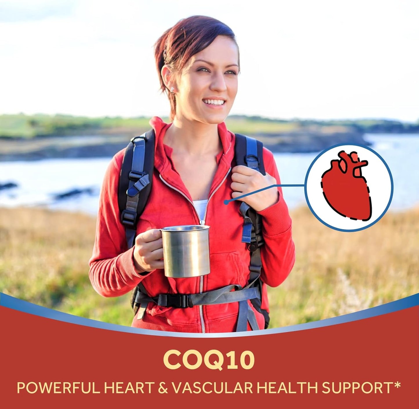 High Absorption CoQ10 Supplement with Olive Oil for Heart Health - 200mg, 120 Softgels