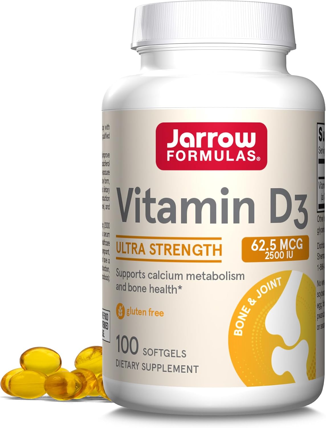 High Absorption CoQ10 Ubiquinol & Vitamin D3 Softgels by Jarrow Formulas - 100 Servings, 100mg