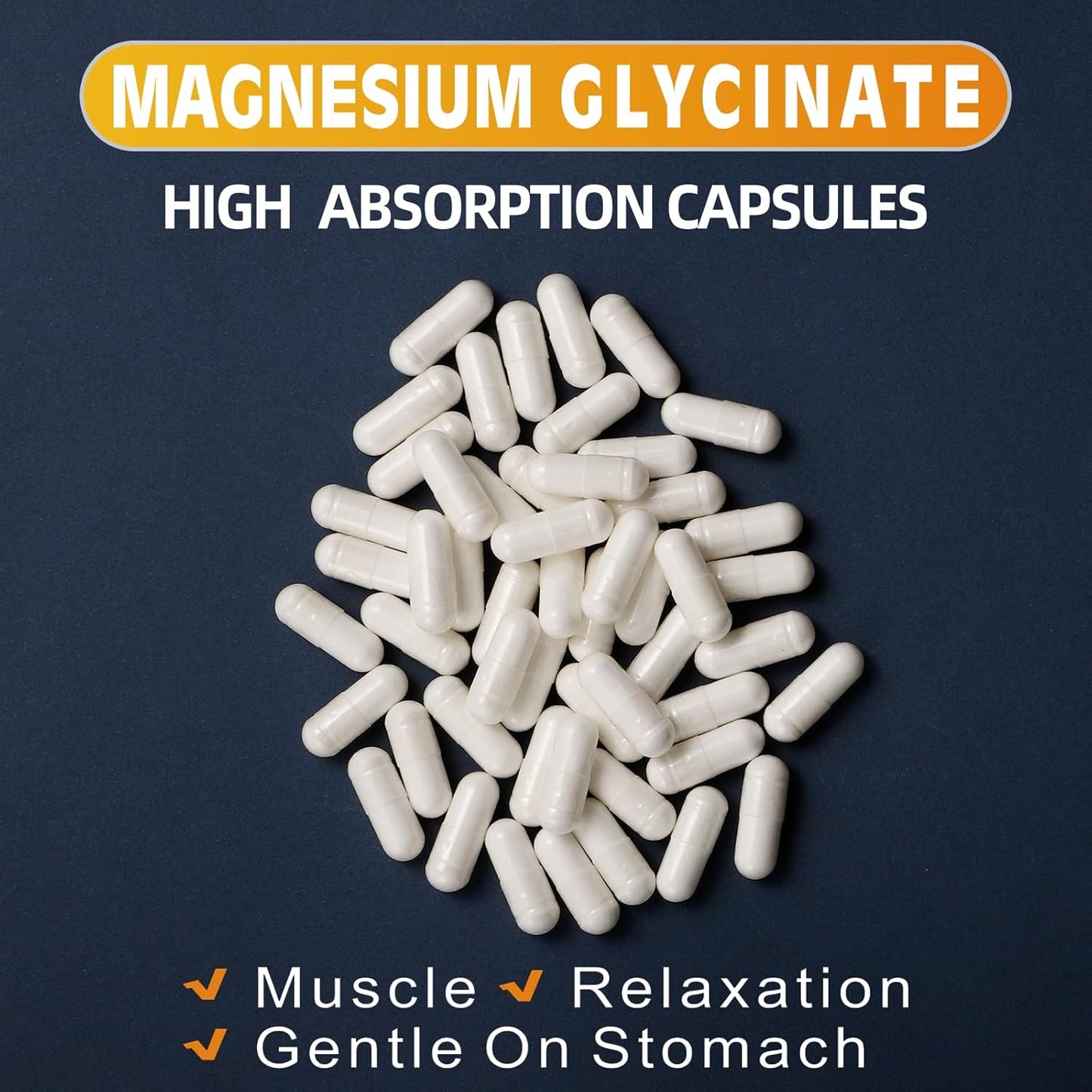High Absorption DANEW Pro Magnesium Glycinate 400 MG, Gentle On Stomach, Non-GMO, 180 Vegetarian Capsules.