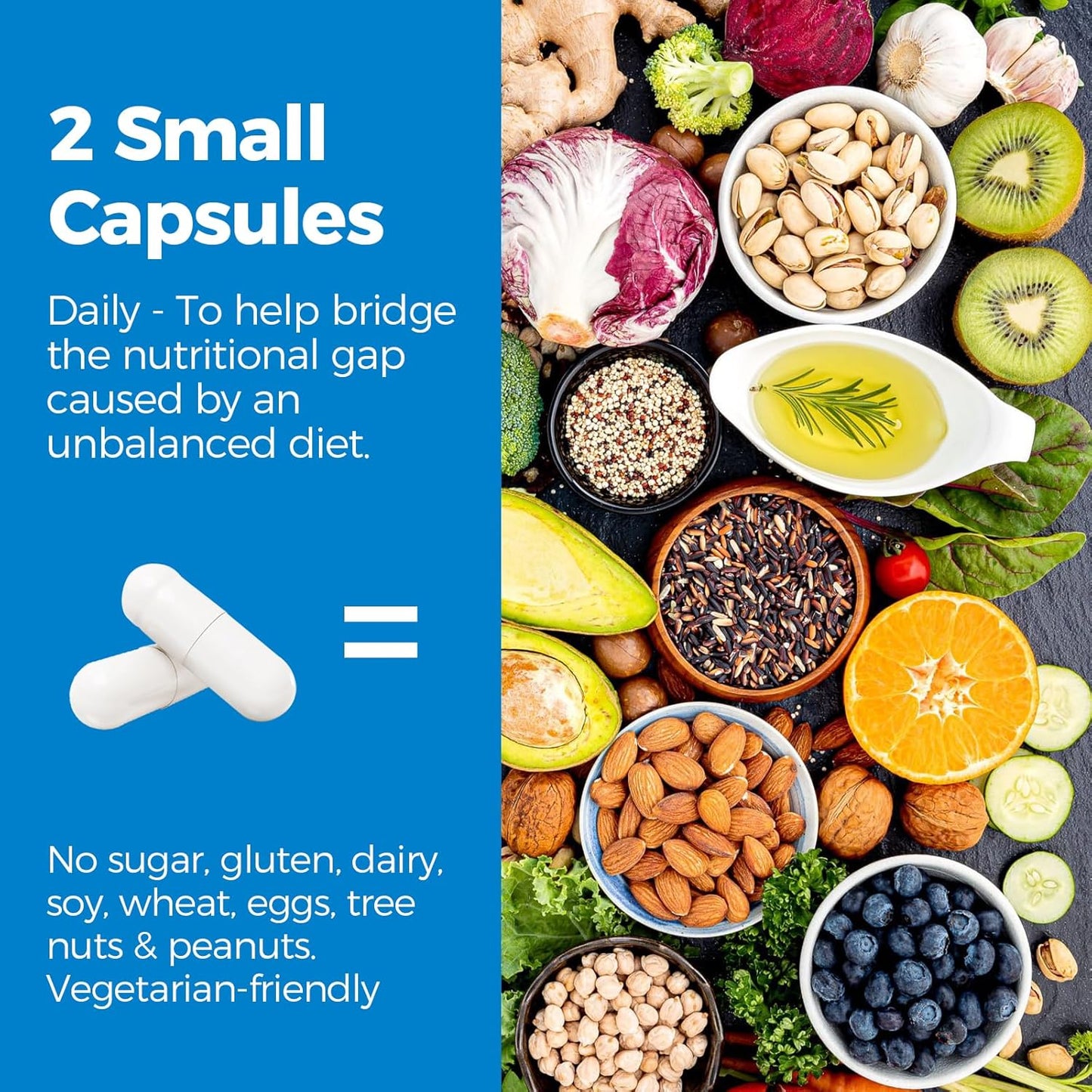 High Absorption Magnesium Complex Supplement for Sleep, Nerve & Muscle Health - 1160mg, 90 Vegan Capsules