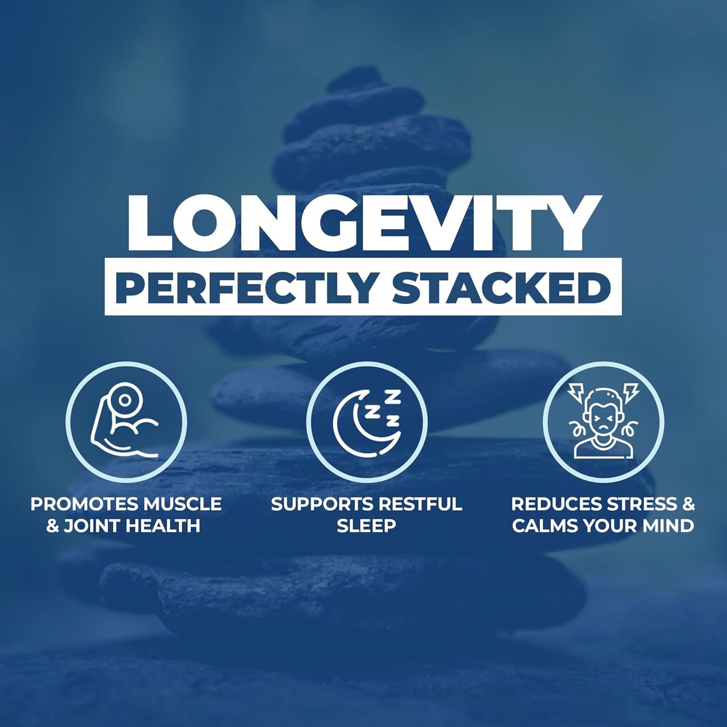 High Absorption Magnesium Glycinate 450mg Capsules for Muscle, Stress, and Bone Health - Non-GMO & Gluten-Free Formula - 60 Count