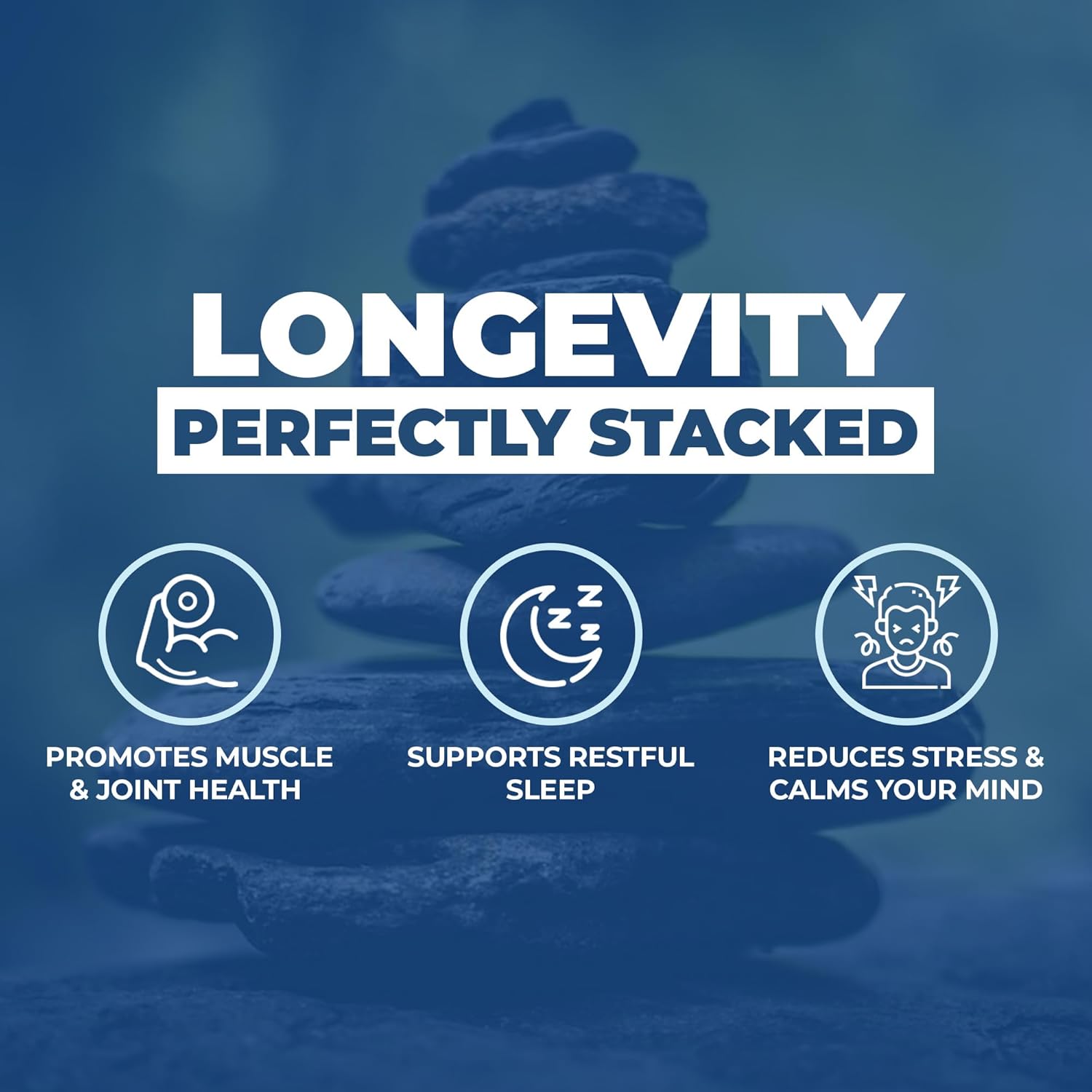 High Absorption Magnesium Glycinate 450mg Capsules for Muscle, Stress, and Bone Health - Non-GMO & Gluten-Free Formula - 60 Count