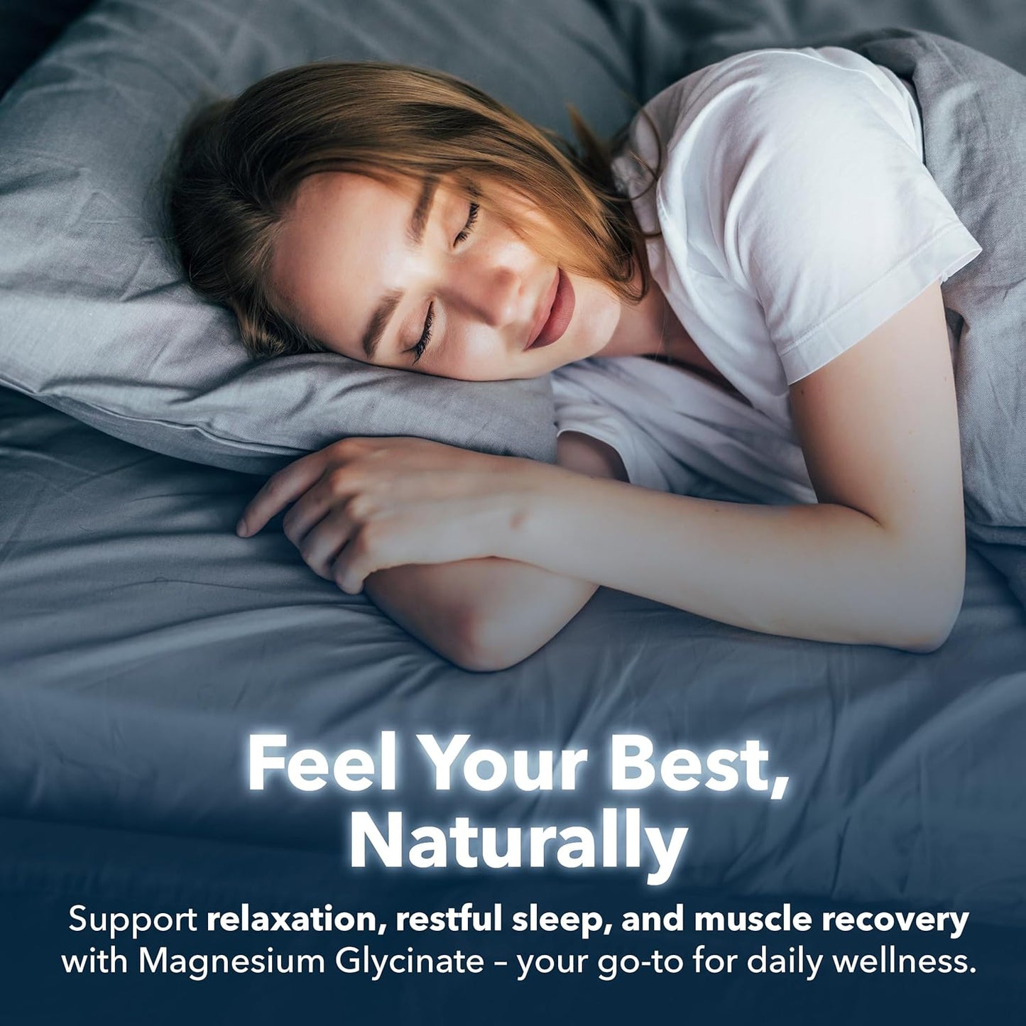 High Absorption Magnesium Glycinate Capsules for Sleep | Vegan | 180 Count | 400mg Magnesium Glycinate Supplements by Simpli