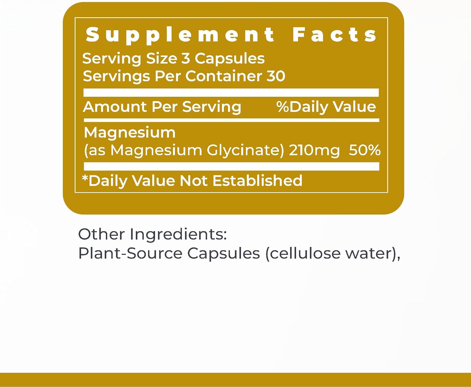 High Absorption Magnesium Glycinate Supplement - Pure, Chelated, Vegan, 90 Capsules - Supports Sleep Quality and Energy Levels