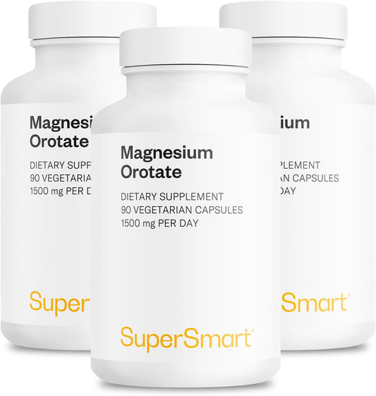 High Absorption Magnesium Orotate Supplement, 1500mg per Day - Non GMO & Gluten Free - 270 Vegetarian Capsules