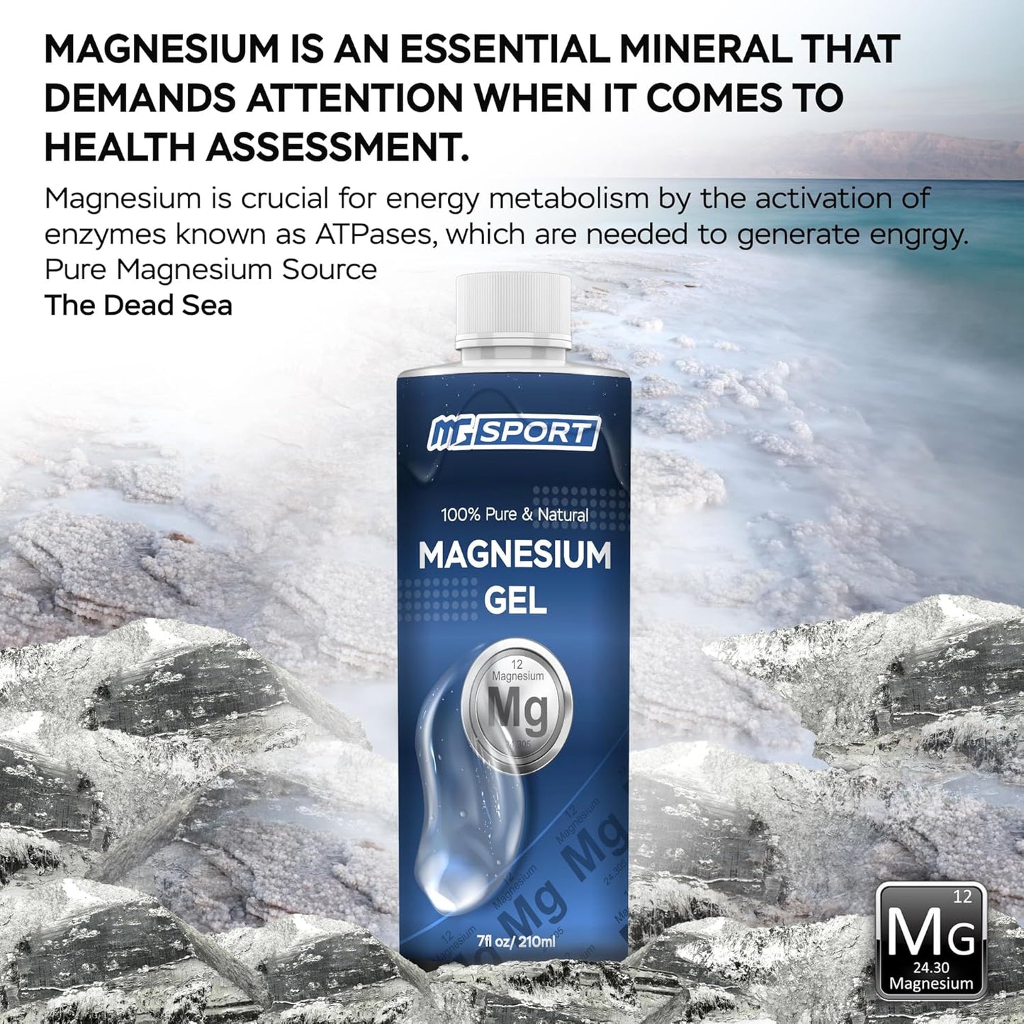 High Absorption Magnesium Supplement and Gel Combo Pack for Leg Cramps and Sore Muscles - 100 Count