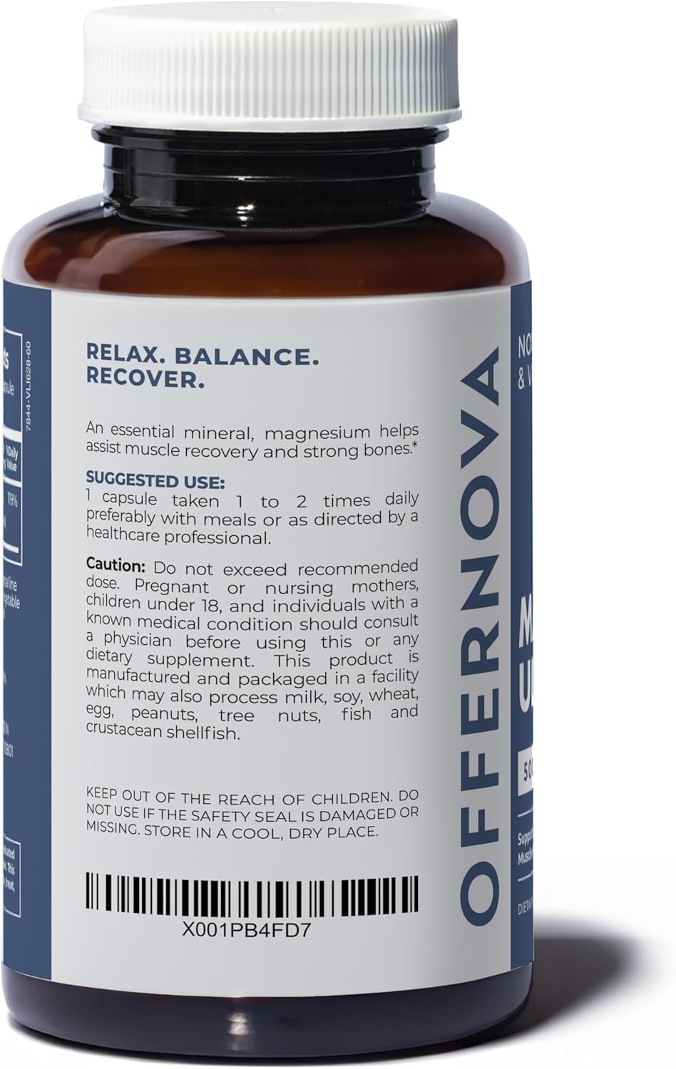 High Absorption Magnesium Ultra Supplement - 500mg Vegan Citrate & Oxide Complex for Sleep, Digestion, Muscle Health - Constipation Relief - Men & Women