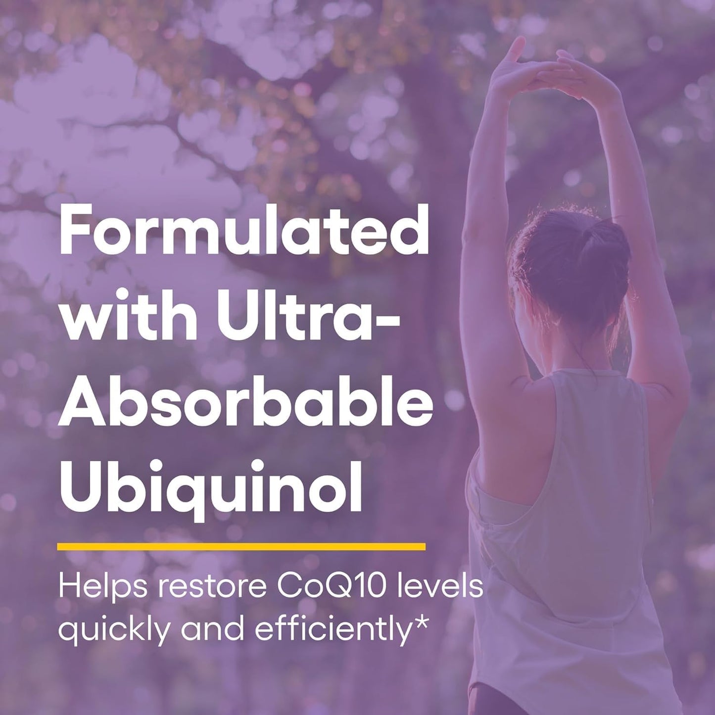High-Absorption Natural Factors Ubiquinol Active CoQ10 200mg Softgels for Energy, Heart, and Cognitive Support - 60 Count - BoostGo Australia
