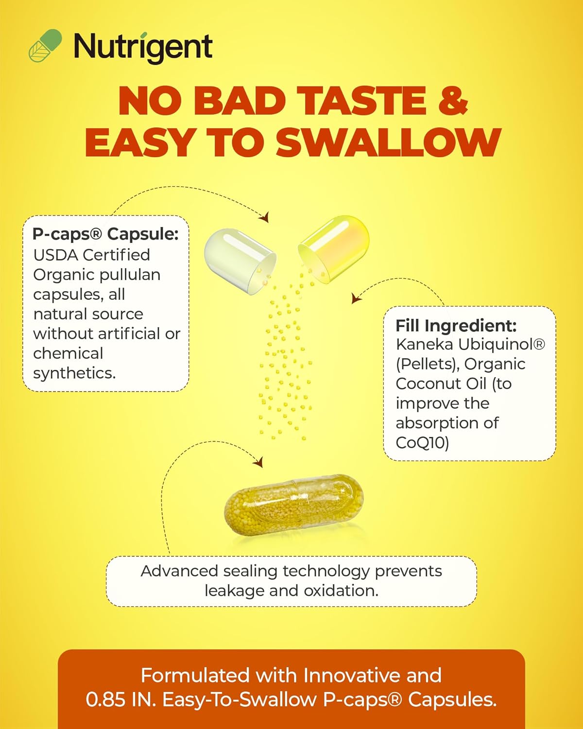 High Absorption Nutrigent Ubiquinol CoQ10 75 mg Liquid Capsules - Organic Heart Health & Energy Production Antioxidant Supplement - 30 Count