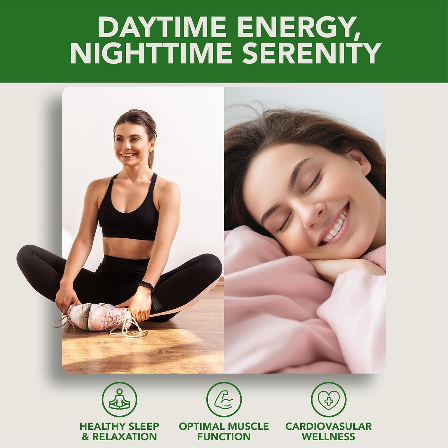 High Absorption PlantFusion Vegan Magnesium Glycinate Complex 400 mg - Supports Muscle Relaxation, Sleep, Cardio Health, Stress Relief, and Energy Production - Chelated for Maximum Bioavailability - Non GMO