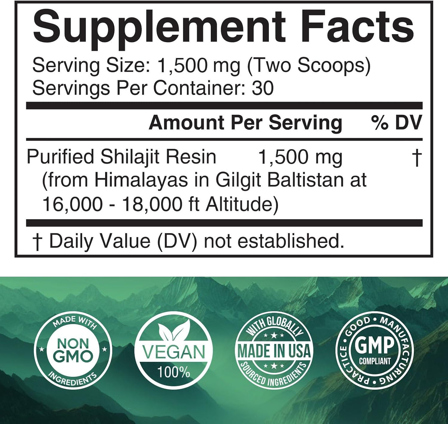 High Absorption Premium Magnesium Glycinate and Himalayan Shilajit Resin Capsules - 8 Months Supply with Chelated Buffered Glycinate Formula for Energy and Immune Support