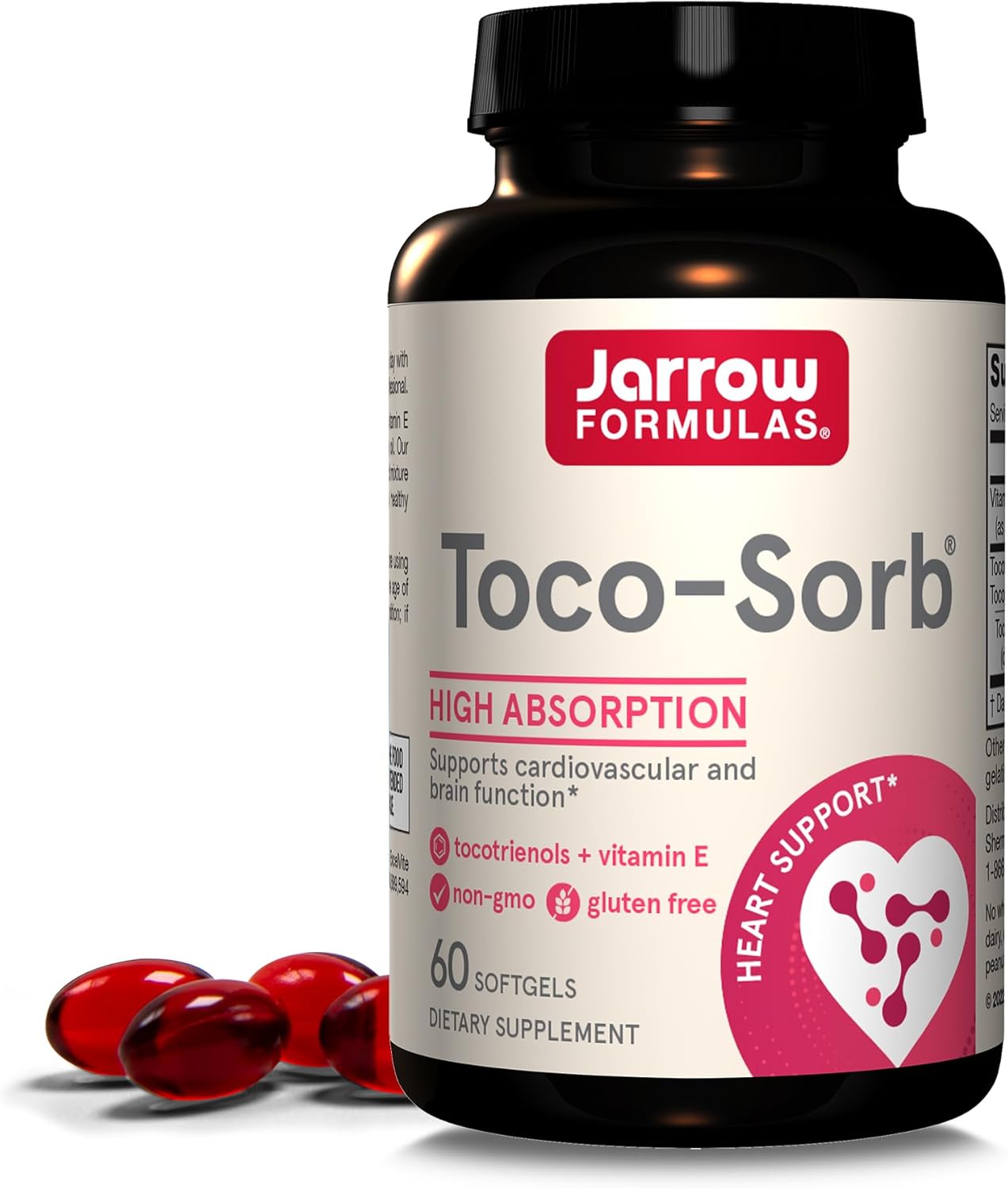 High Absorption Tocotrienol-Tocopherol Complex for Cardiovascular Health & Brain Function, 60 Softgels