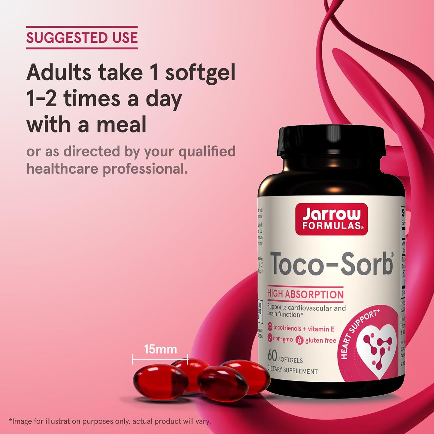 High Absorption Tocotrienol-Tocopherol Complex for Cardiovascular Health & Brain Function, 60 Softgels