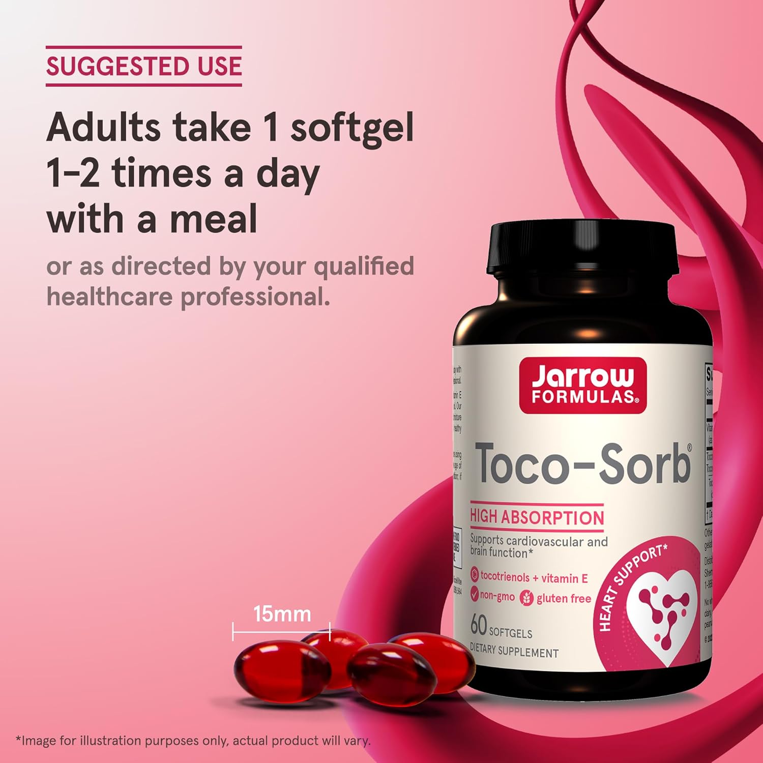 High Absorption Tocotrienol-Tocopherol Complex for Cardiovascular Health & Brain Function, 60 Softgels
