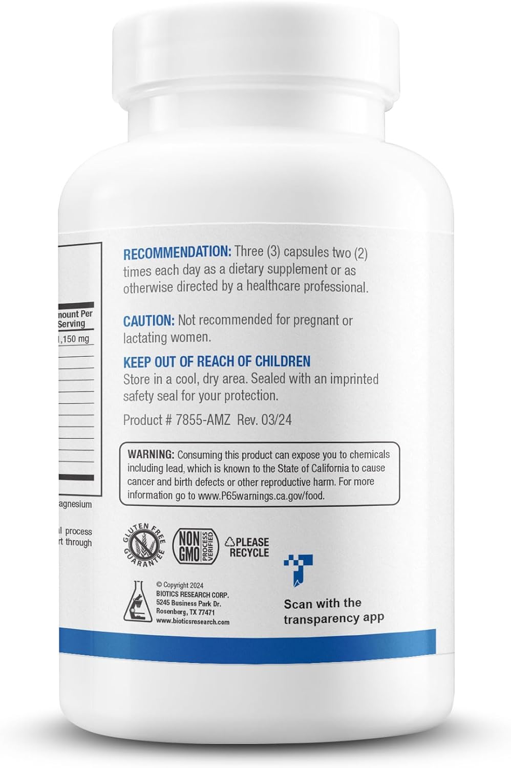 High Absorption Turmeric Supplement Capsules with Curcumin, Boswellia, Propolis & Ginger - 1150mg/Svg, Non-Swelling Support, Antioxidant Blend - 180 Capsules by Biotics Research