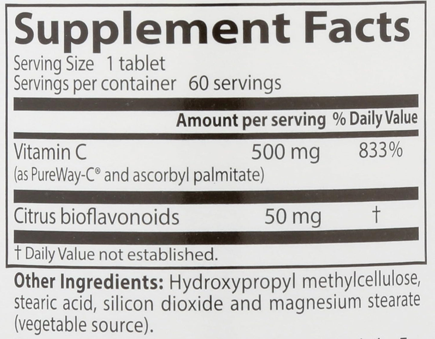 High Absorption Vitamin C Sustained Release Tablets for Immune Support - Non-GMO, Gluten Free, Soy Free, Vegan - 60 Tablets by Doctor's BEST
