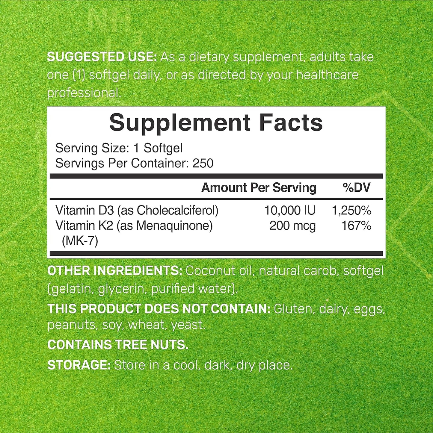 High Absorption Vitamin D3 and K2 Bundle with Magnesium Complex - Sunshine Vitamins with Coconut Oil - Chelated Minerals - 10-in-1 Formula