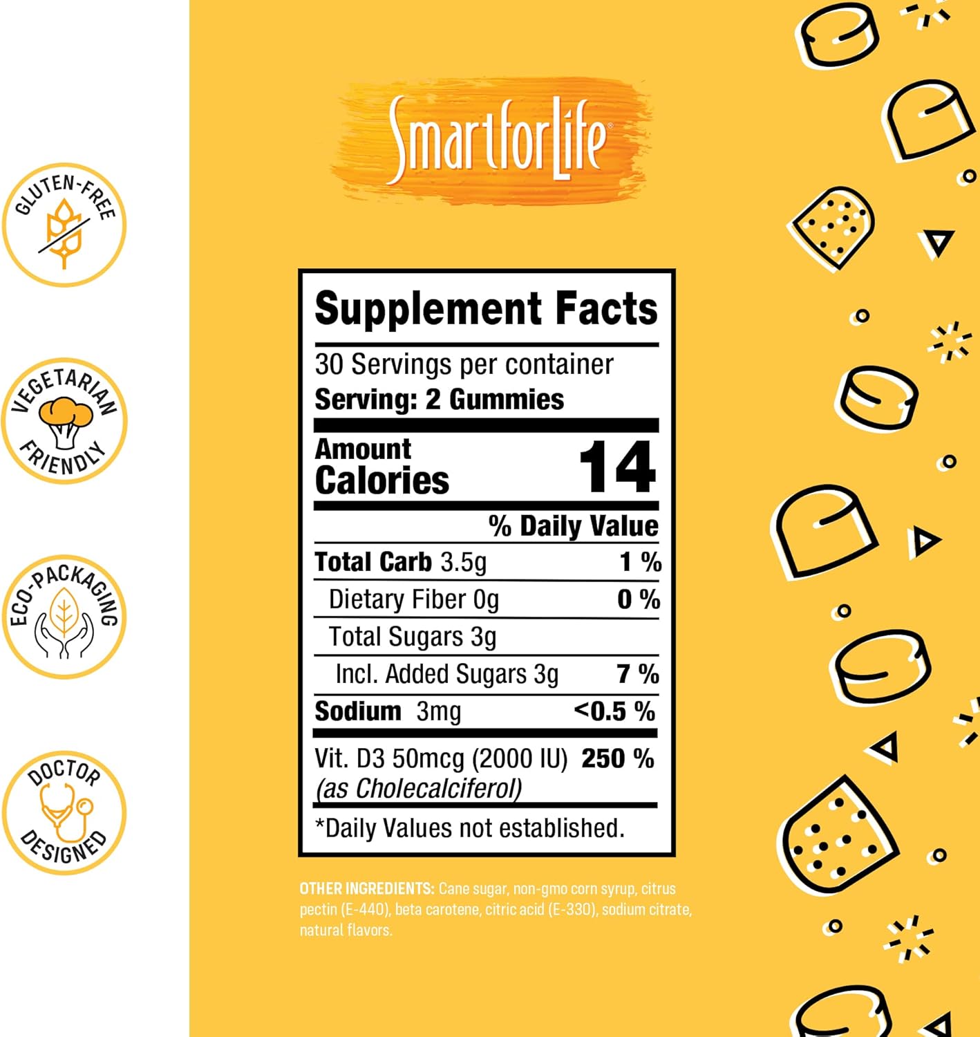 High Absorption Vitamin D3 Gummies for Immune Support & Bone Strength - 60 Count for Adults and Kids