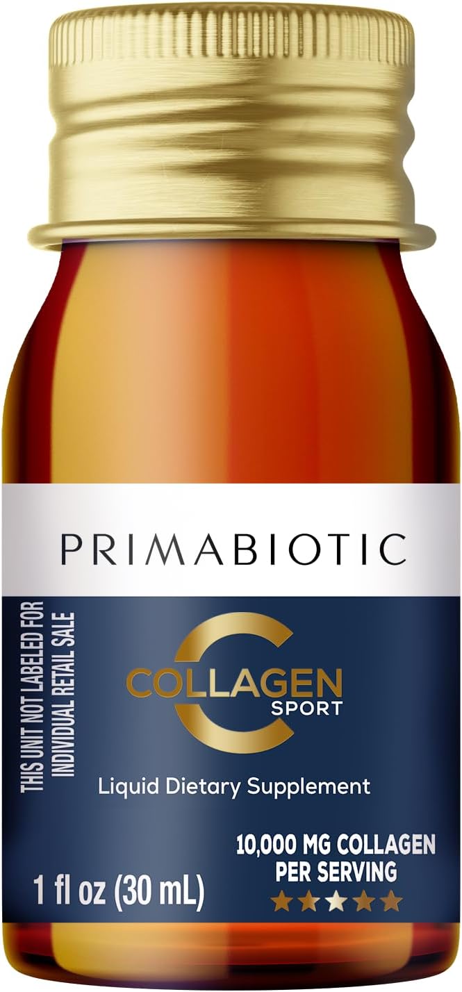 High Collagen Content Liquid Collagen Sport Drink - 10,000 Mg Per Serving with Vitamins and Orthosilicic Acid - 30 Bottles x 30 ML for Bone Health, Hair, and Nails