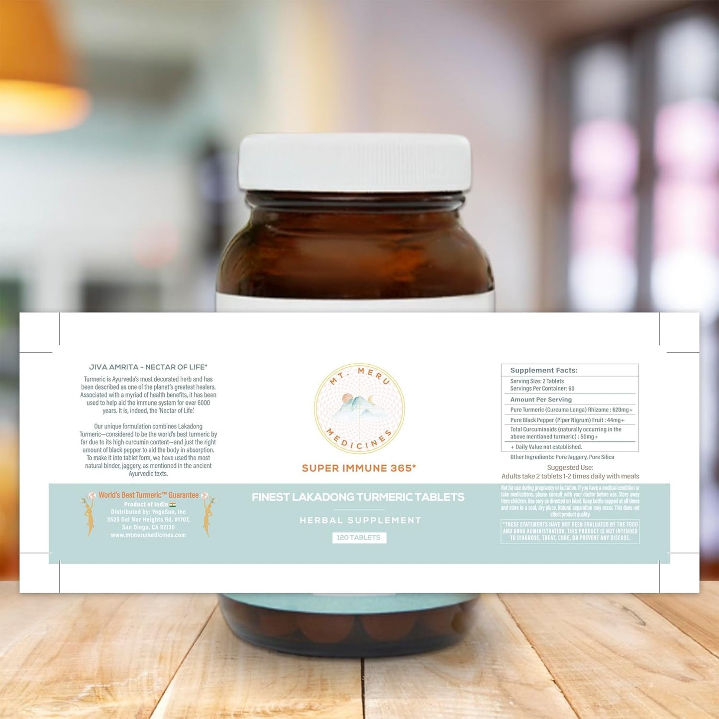 High-Curcumin Lakadong Turmeric Tablets with Black Pepper - Supports Joint, Heart, Immune Health - 120 Vegan Tablets - BoostGo Australia