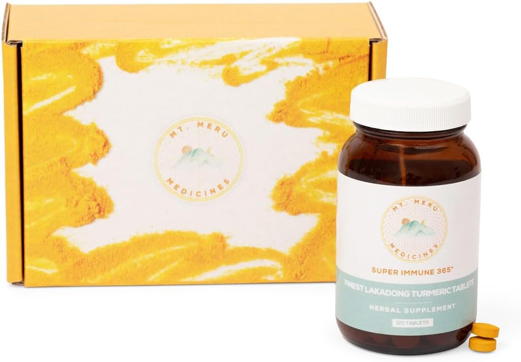 High-Curcumin Lakadong Turmeric Tablets with Black Pepper - Supports Joint, Heart, Immune Health - 120 Vegan Tablets - BoostGo Australia