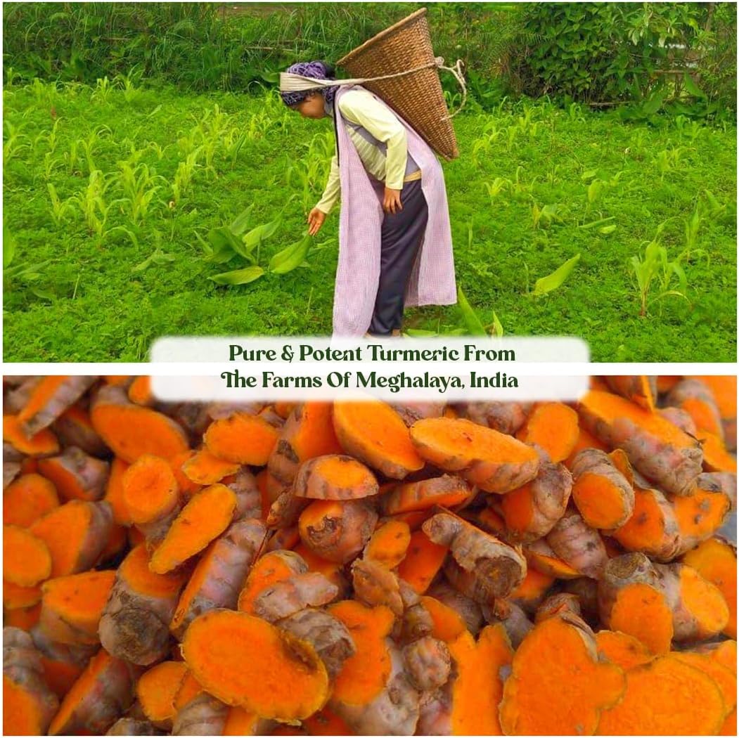 High-Curcumin Lakadong Turmeric Tablets with Black Pepper - Supports Joint, Heart, Immune Health - 120 Vegan Tablets - BoostGo Australia