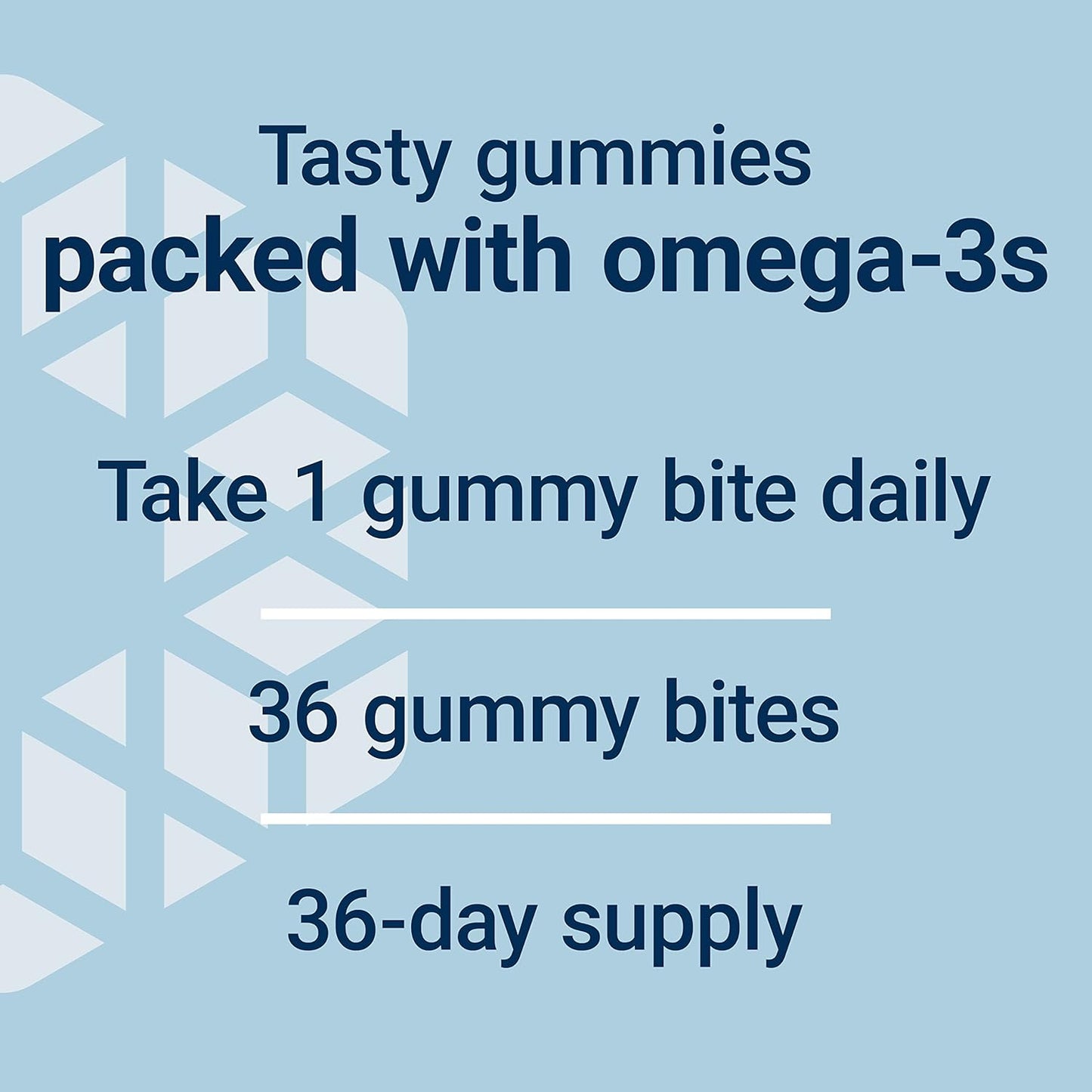 High-Dose Omega-3 Fish Oil Gummy Bites with EPA DHA Fatty Acids - Non-GMO & Gluten Free - 36 Chewable Gummies