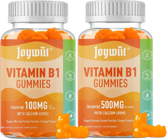 High-Dose Vitamin B1 Gummies for Energy and Wellness Boost