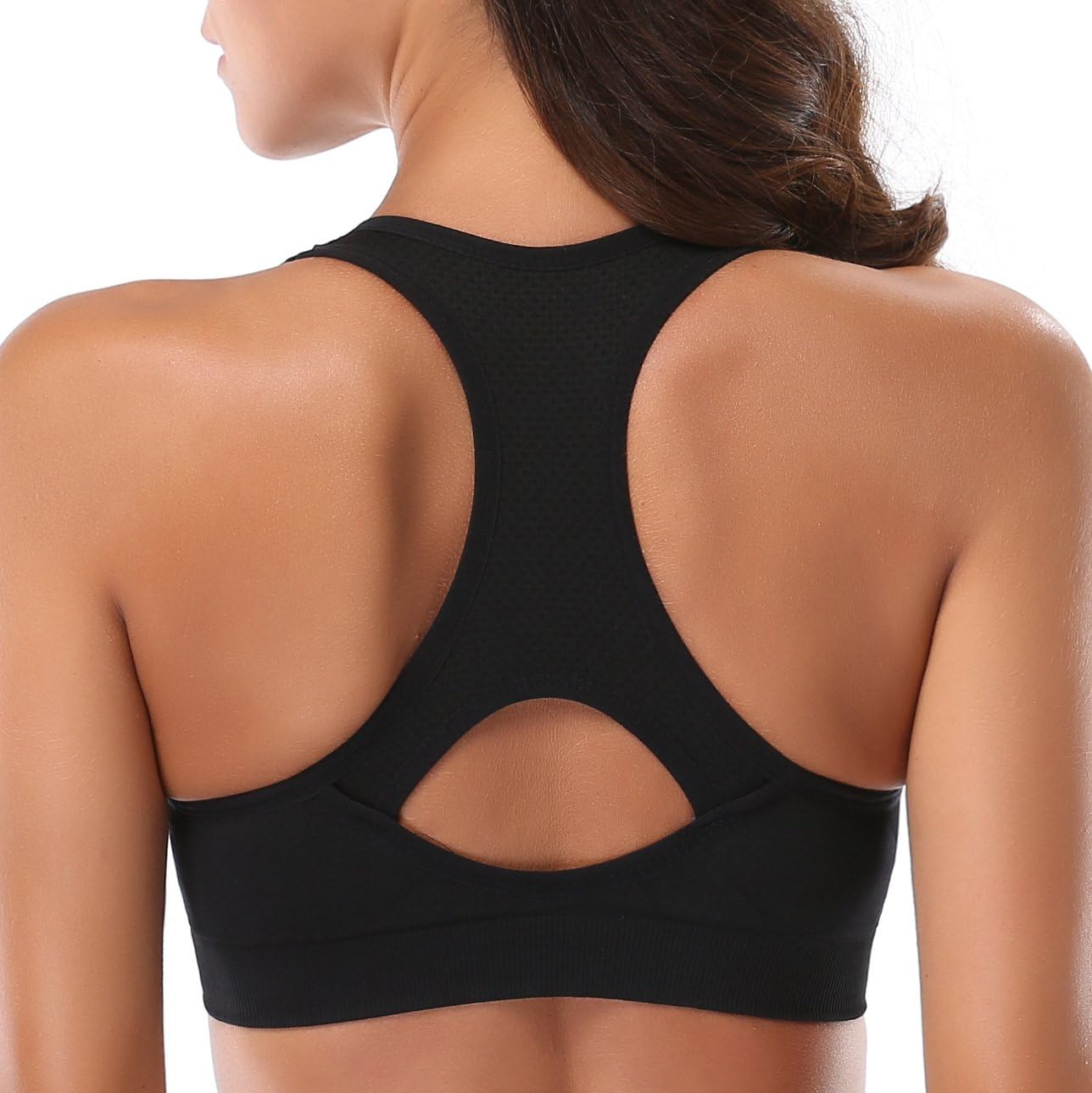 High Impact Racerback Sports Bra for Women - Gym Workout Activewear by MIRITY