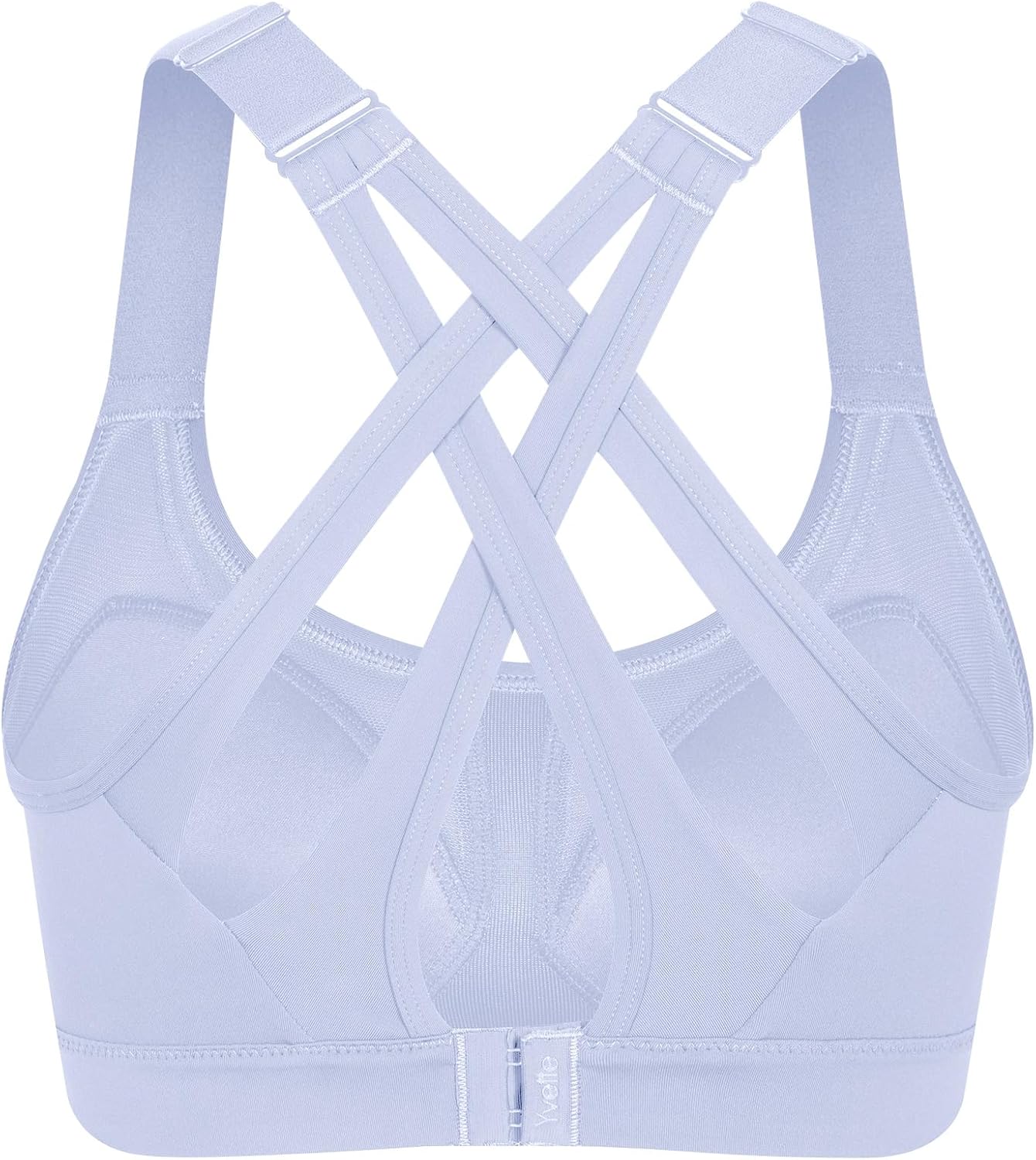 High Impact Yvette Sports Bra with Adjustable Criss Cross Back for Full Support and No Bounce - Ideal for Large Busts