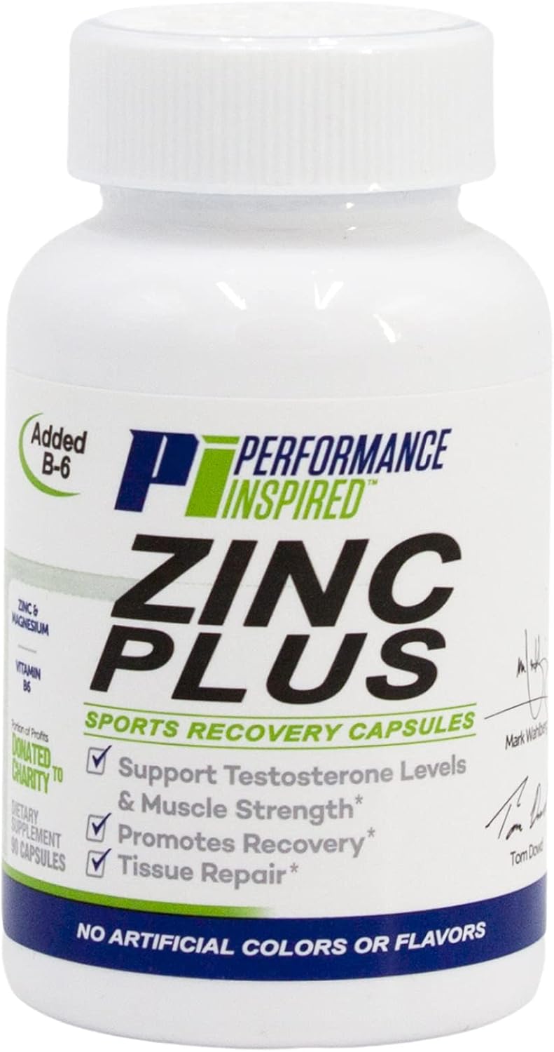 High Performance Nutrition Zinc+ with Vitamin B6 and Magnesium - 90 Count for Recovery and Tissue Repair