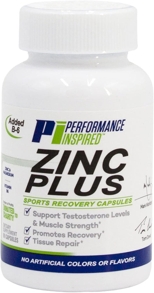 High Performance Nutrition Zinc+ with Vitamin B6 and Magnesium - 90 Count for Recovery and Tissue Repair
