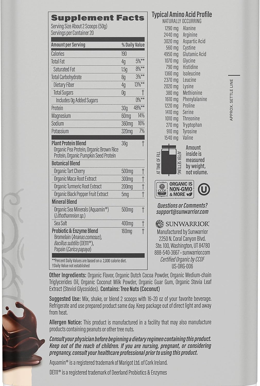 High Performance Vegan Protein Powder with Sugar-Free Active Creatine Monohydrate