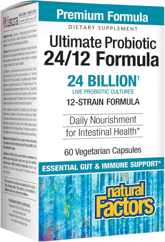 High Potency 1-Per-Day Probiotic with 12 Strains and 24 Billion CFU for Critical Care