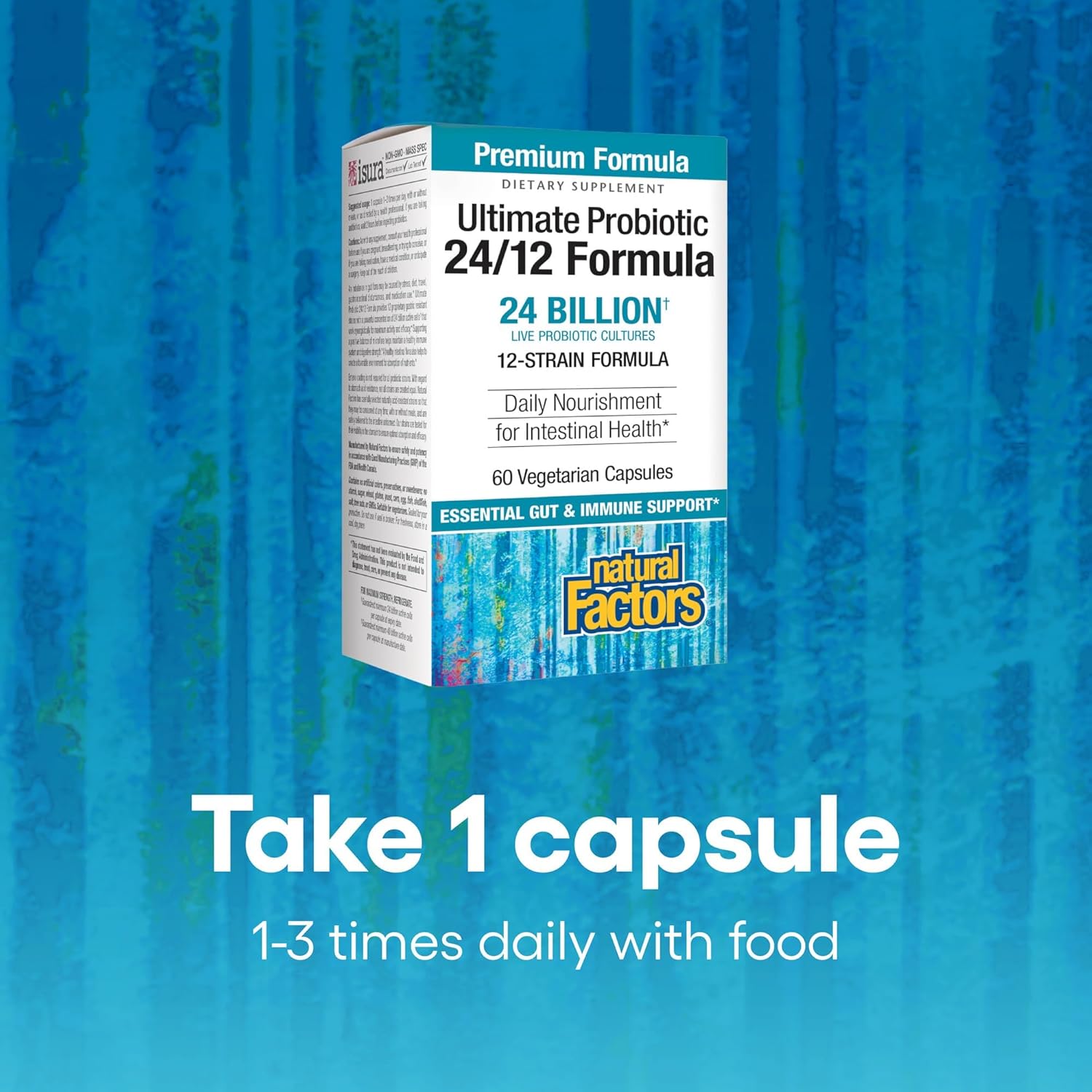 High Potency 1-Per-Day Probiotic with 12 Strains and 24 Billion CFU for Critical Care