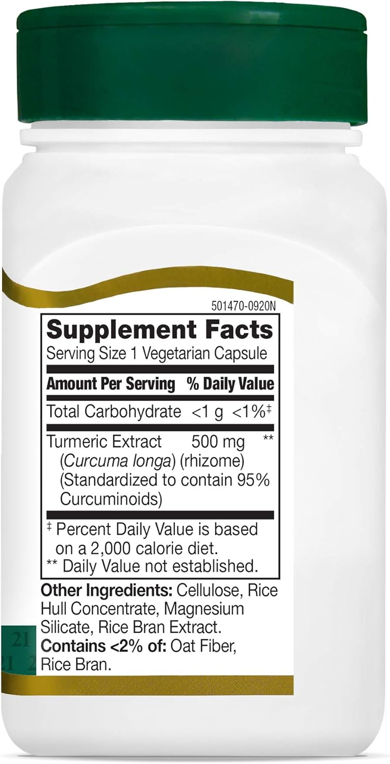 High Potency 21st Century Curcumin 95 Capsules, 45 Count (22757)