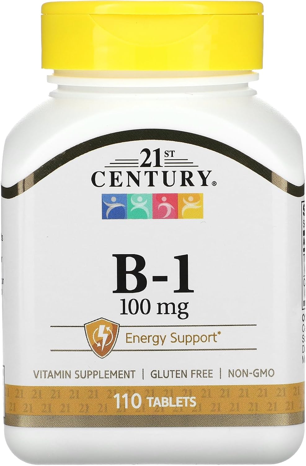 High Potency 21st Century Vitamin B-1 100mg Supplement - 110 Tablets