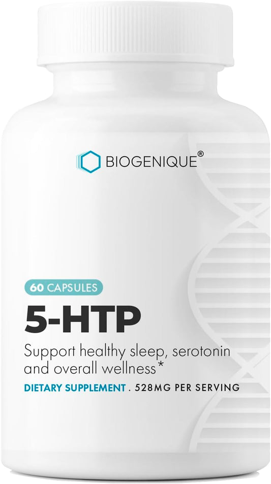 High Potency 5-HTP 200mg Capsules - Mood Enhancer and Neurotransmitter Support - Made in USA