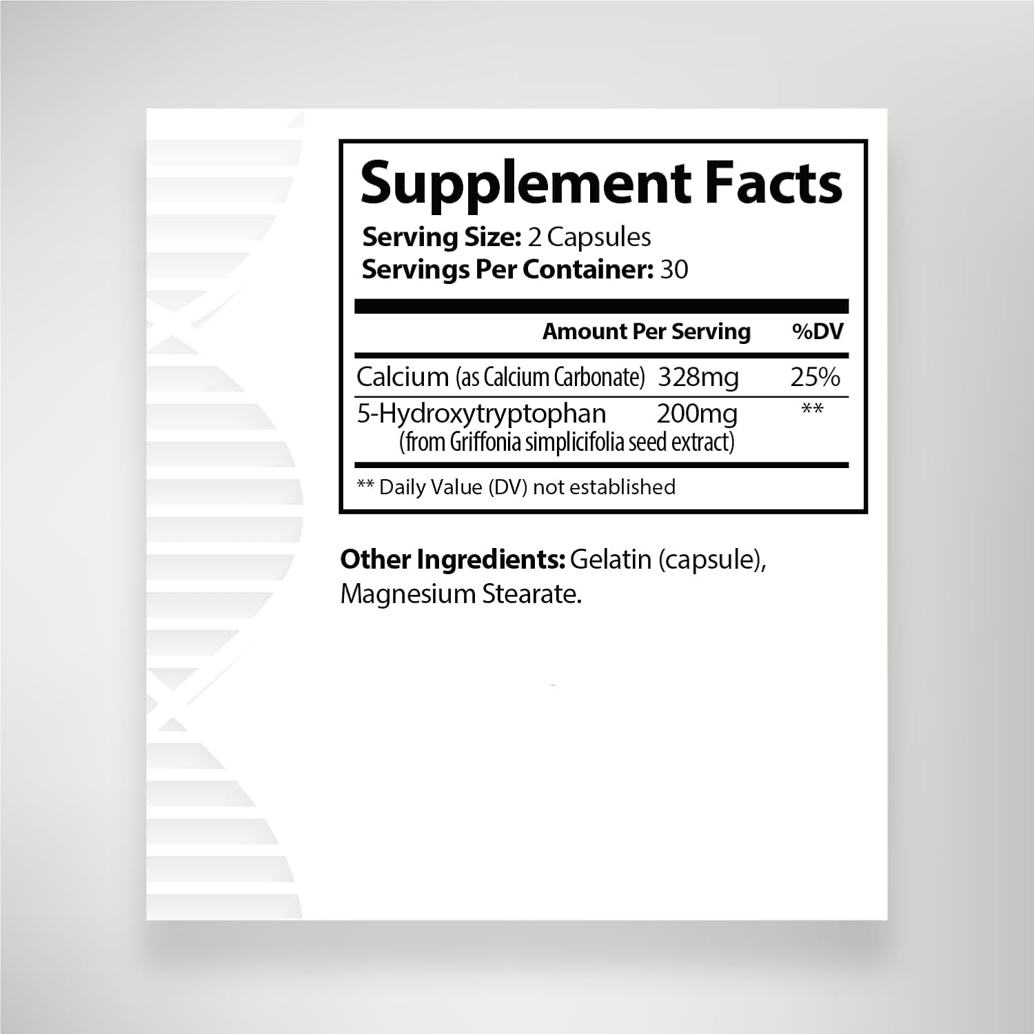 High Potency 5-HTP 200mg Capsules - Mood Enhancer and Neurotransmitter Support - Made in USA