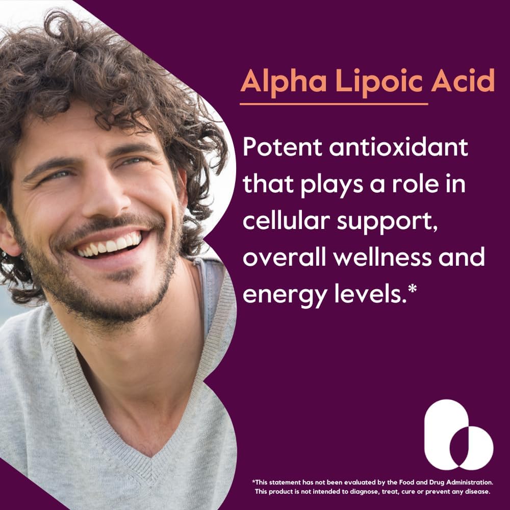 High Potency Alpha Lipoic Acid Capsules - 300mg (240 Capsules, 120 x 2) - Non GMO, Gluten Free, No Stearate